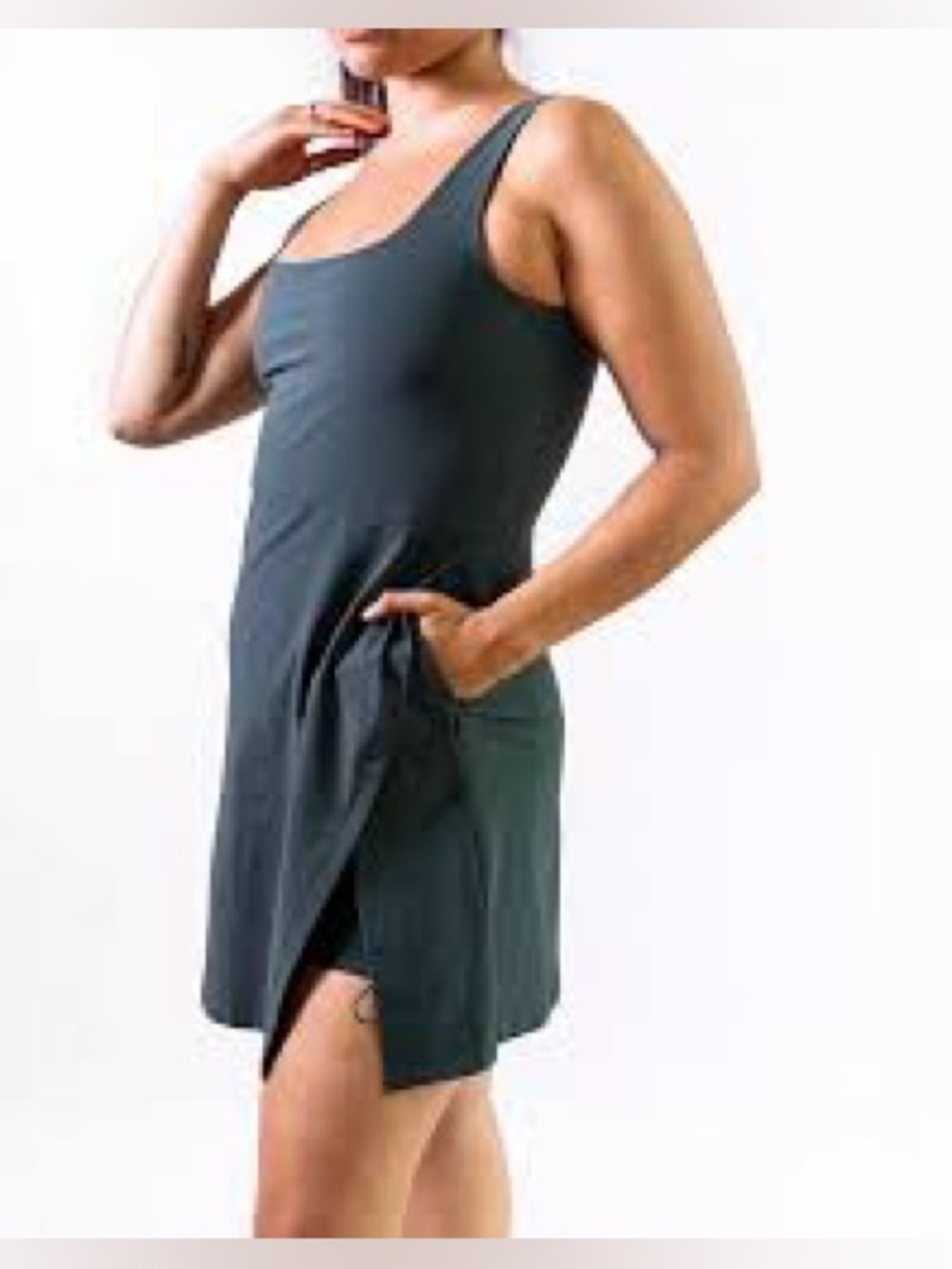 Alder Get Dirty Dress 2.0 in a Dark Teal Green Women’s Size Small